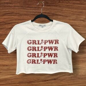 Rebecca Minkoff GRL PWR Crop Top. XS